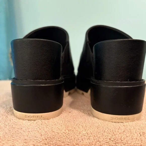 Sorel Black Platform Mules - Picture 3 of 10